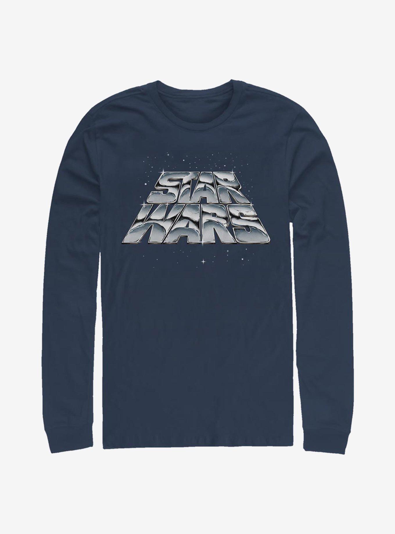 Star Wars Chrome Slant Logo Long-Sleeve T-Shirt, , hi-res