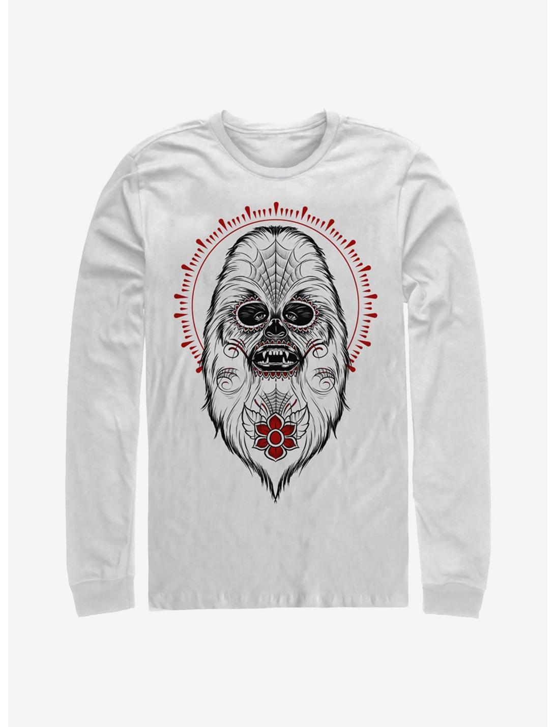 Star Wars Day Of The Dead Chewbacca Long-Sleeve T-Shirt, WHITE, hi-res