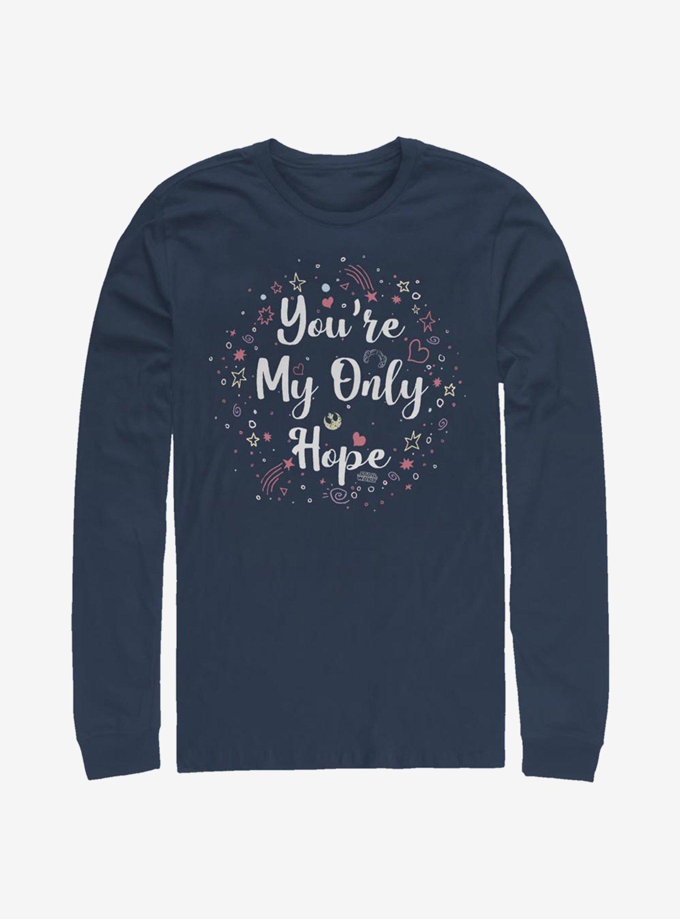 Star Wars Only Hope Long-Sleeve T-Shirt, NAVY, hi-res