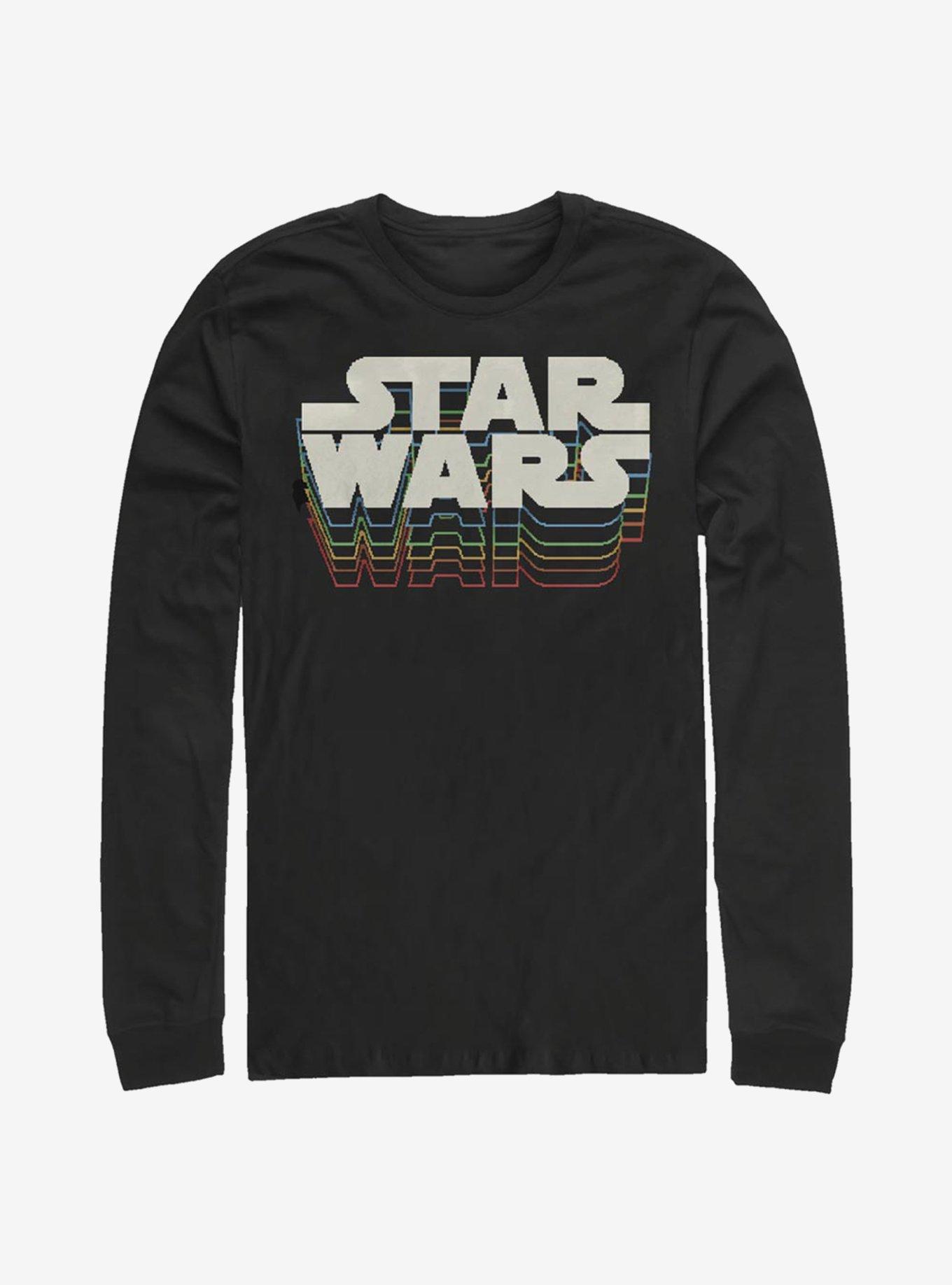 Star Wars Retro Gradient Logo Long-Sleeve T-Shirt, , hi-res