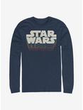 Star Wars Retro Gradient Logo Long-Sleeve T-Shirt, NAVY, hi-res