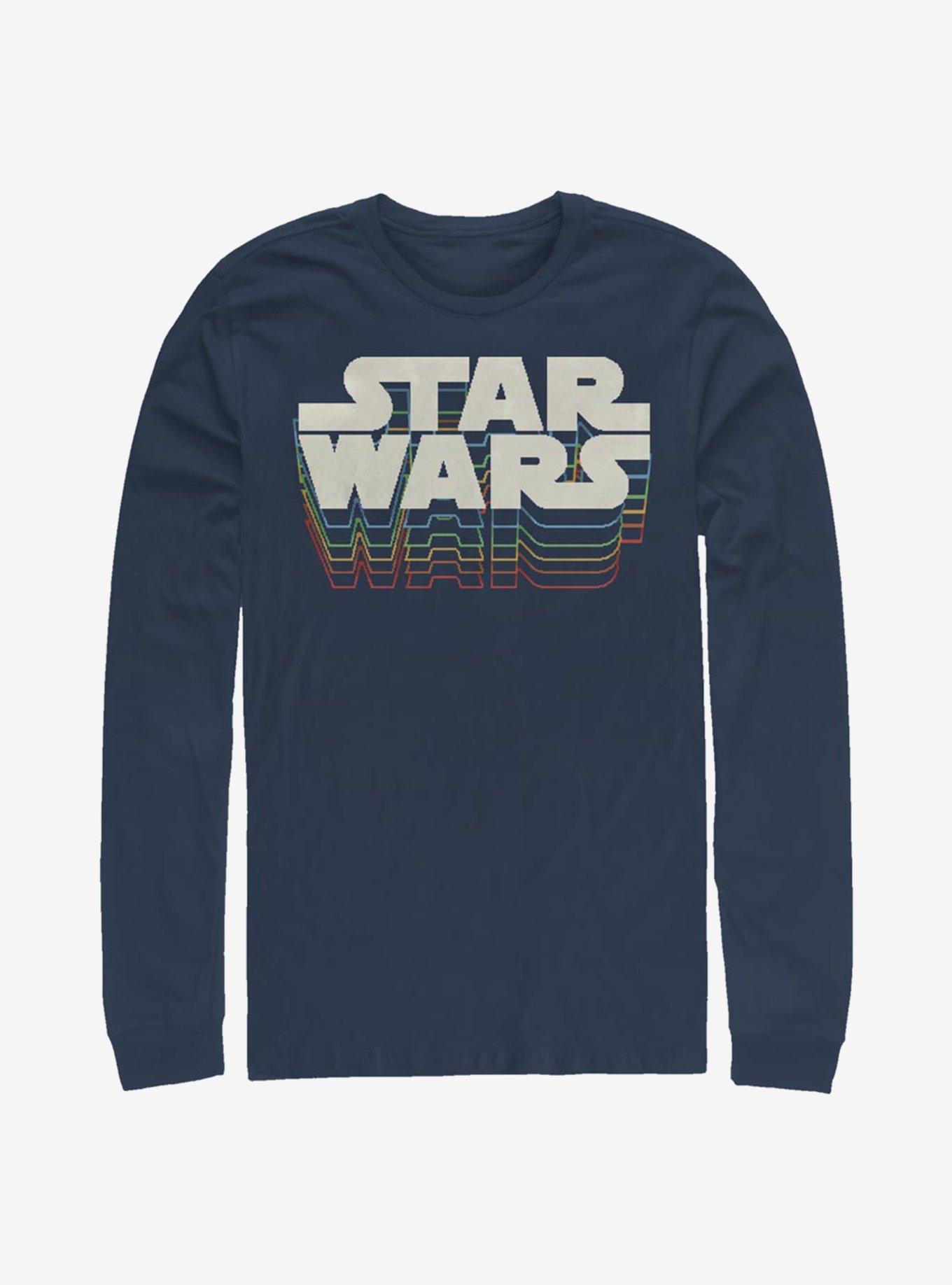 Star Wars Retro Gradient Logo Long-Sleeve T-Shirt, , hi-res