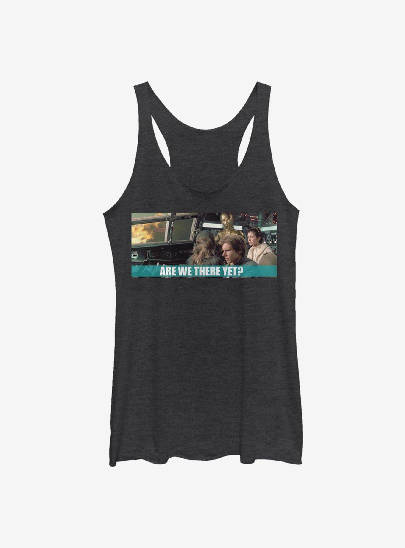 Star Wars Are We There Yet Girls Tank, BLK HTR, hi-res