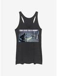 Star Wars Can I Give You A Hand Girls Tank, BLK HTR, hi-res