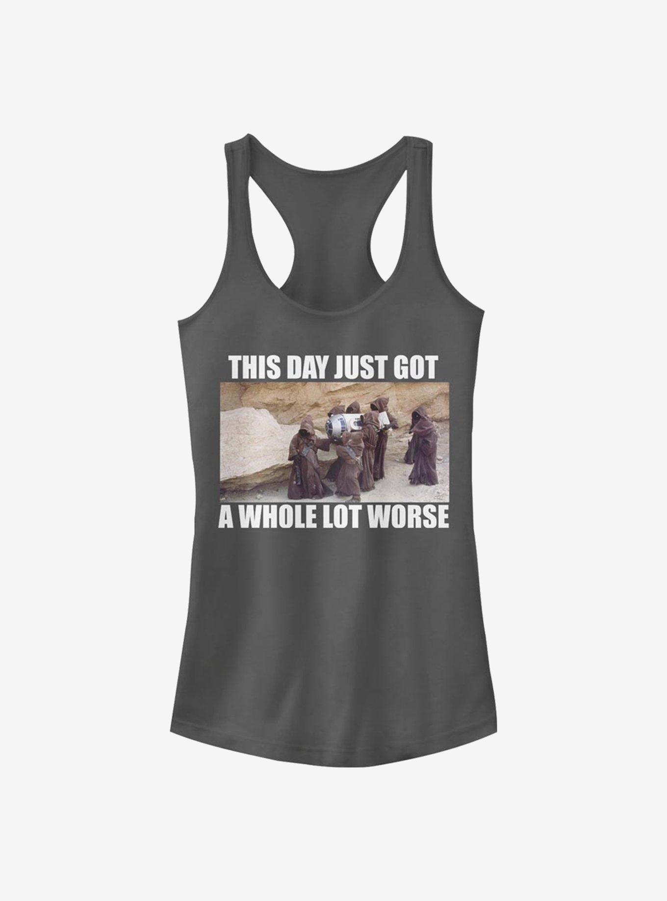 Star Wars Kidnapped R2 Girls Tank, CHARCOAL, hi-res
