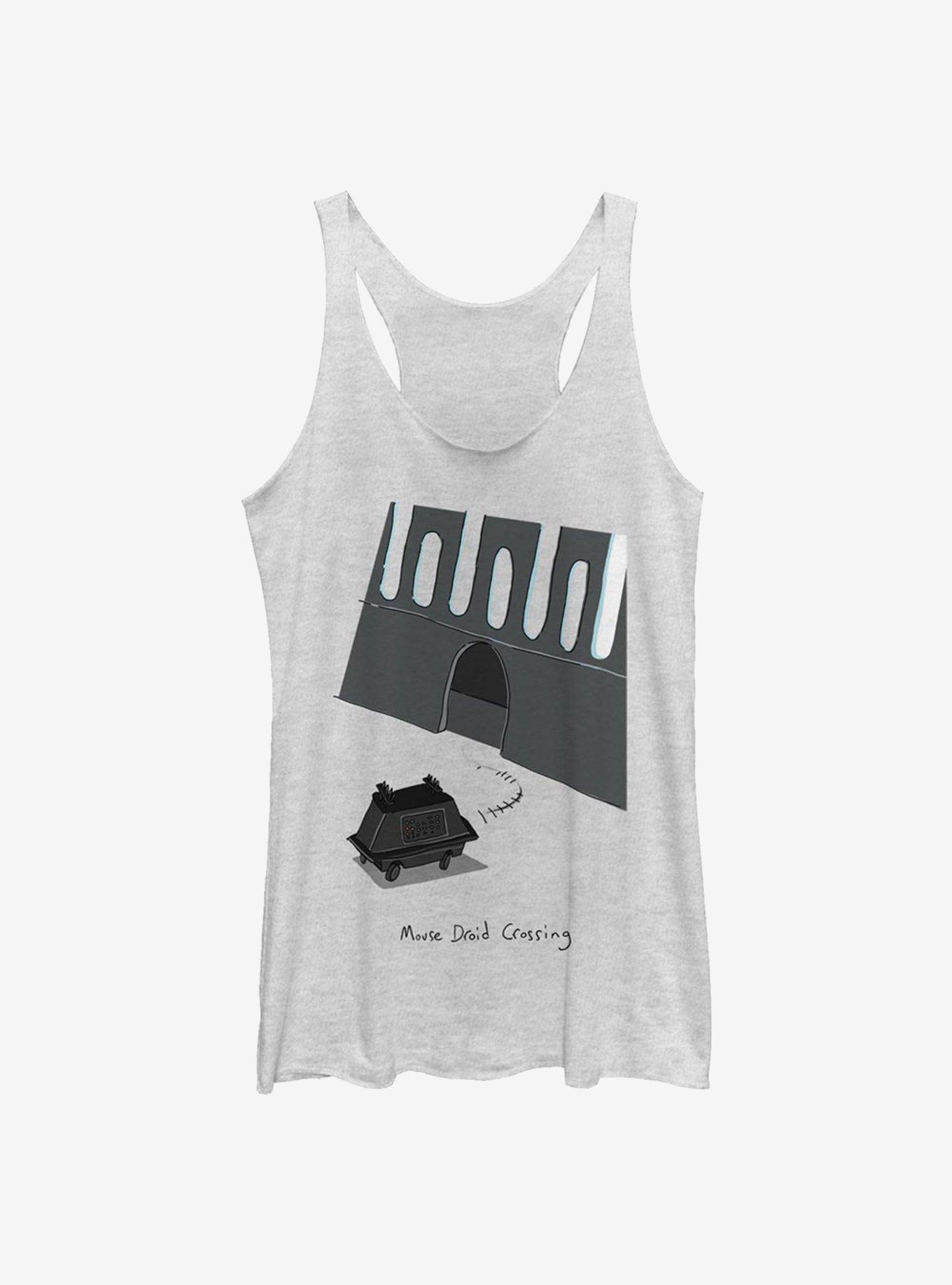 Star Wars Mouse Droid Crossing Girls Tank, WHITE HTR, hi-res