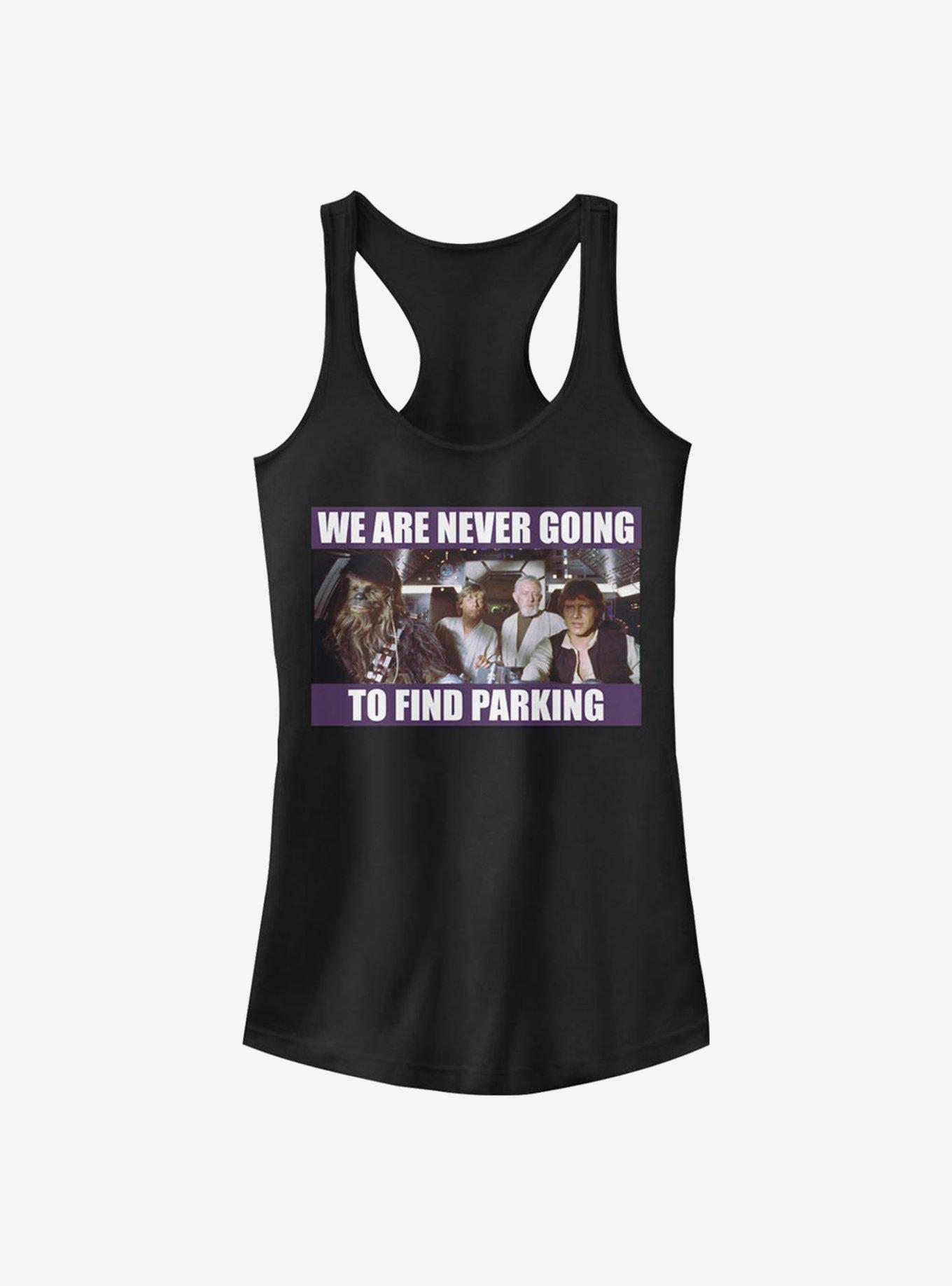 Star Wars Never Going To Find Parking Girls Tank, BLACK, hi-res