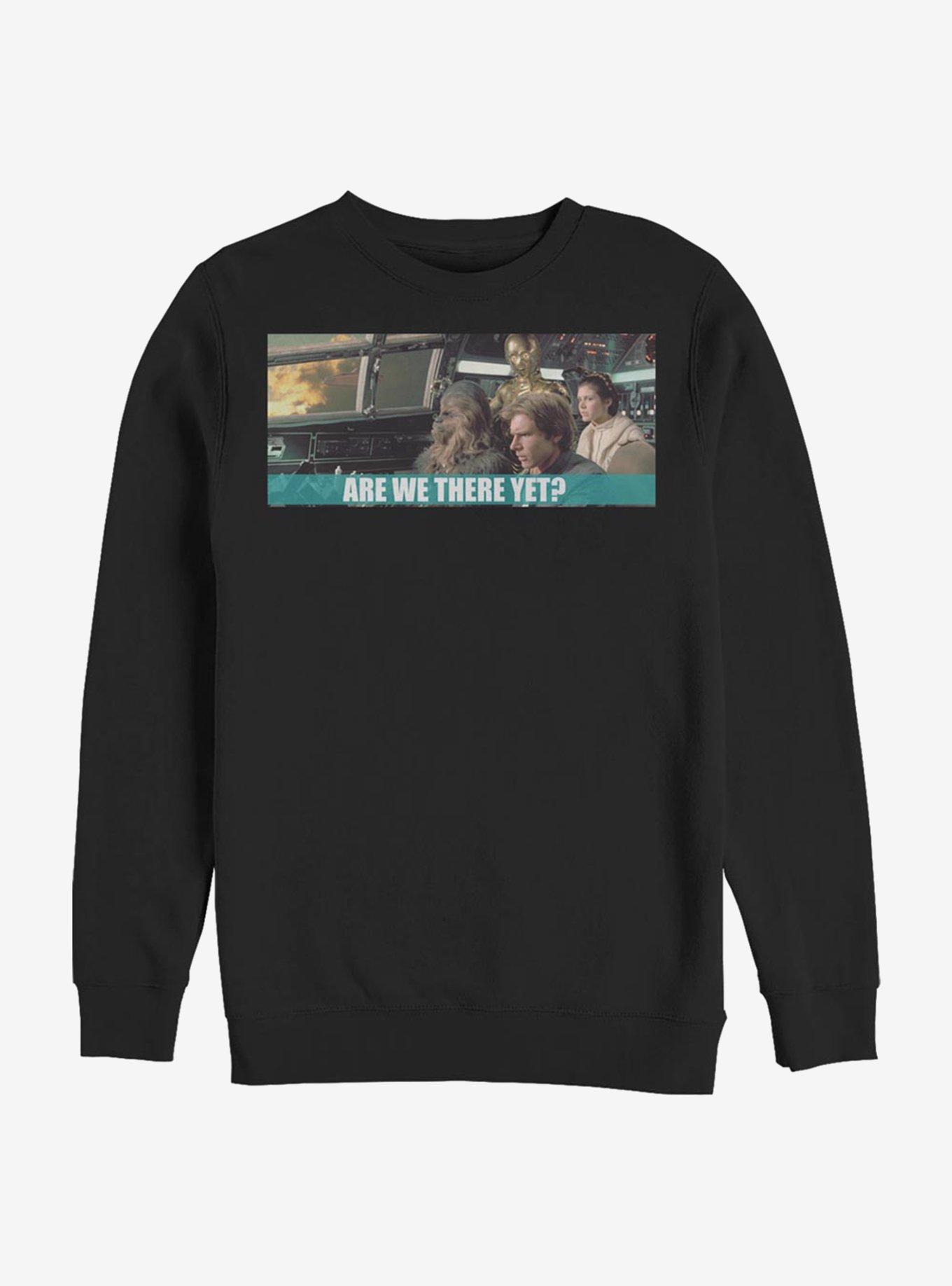 Star Wars Are We There Yet Crew Sweatshirt, BLACK, hi-res