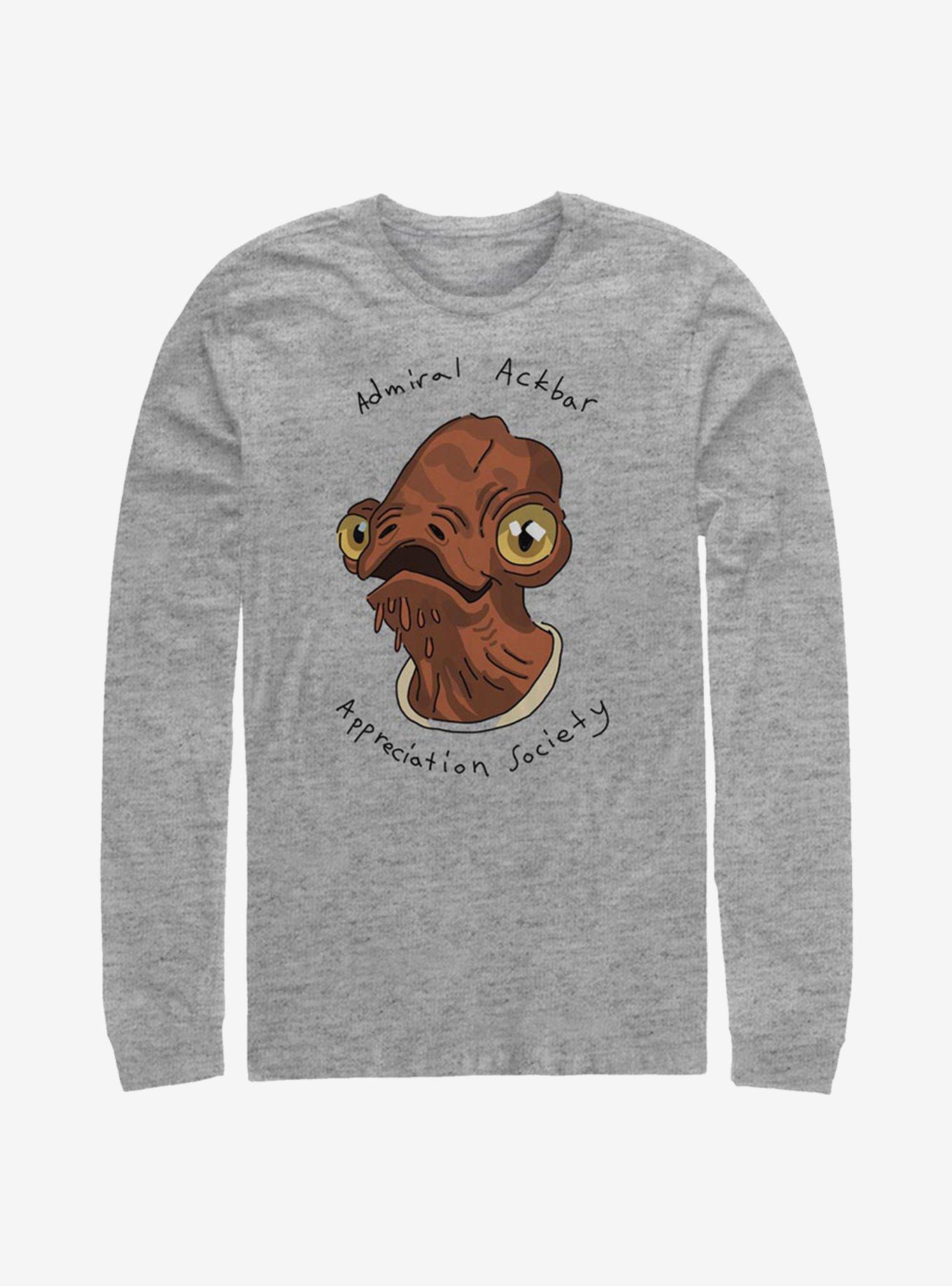 Star Wars Admiral Ackbar Long-Sleeve T-Shirt, , hi-res