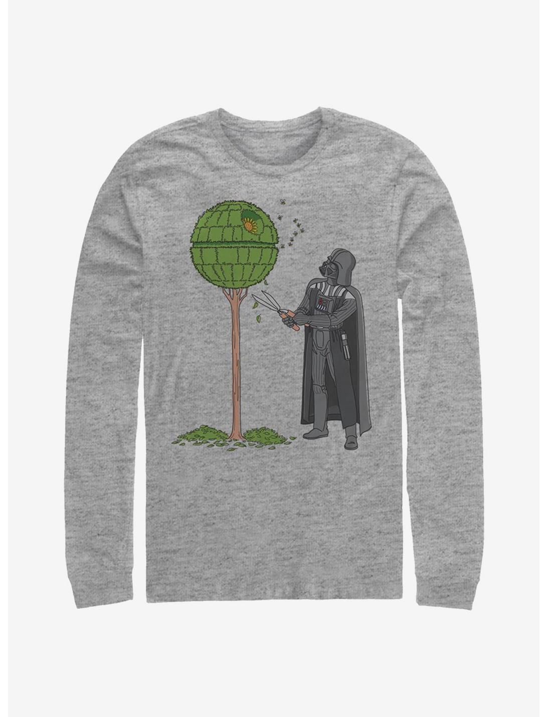 Star Wars Death Star Bush Long-Sleeve T-Shirt, ATH HTR, hi-res