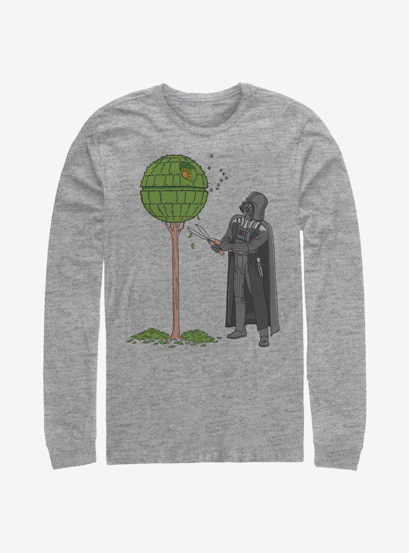 Star Wars Death Star Bush Long-Sleeve T-Shirt, ATH HTR, hi-res