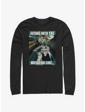 Star Wars Flying Into The Weekend Long-Sleeve T-Shirt, , hi-res