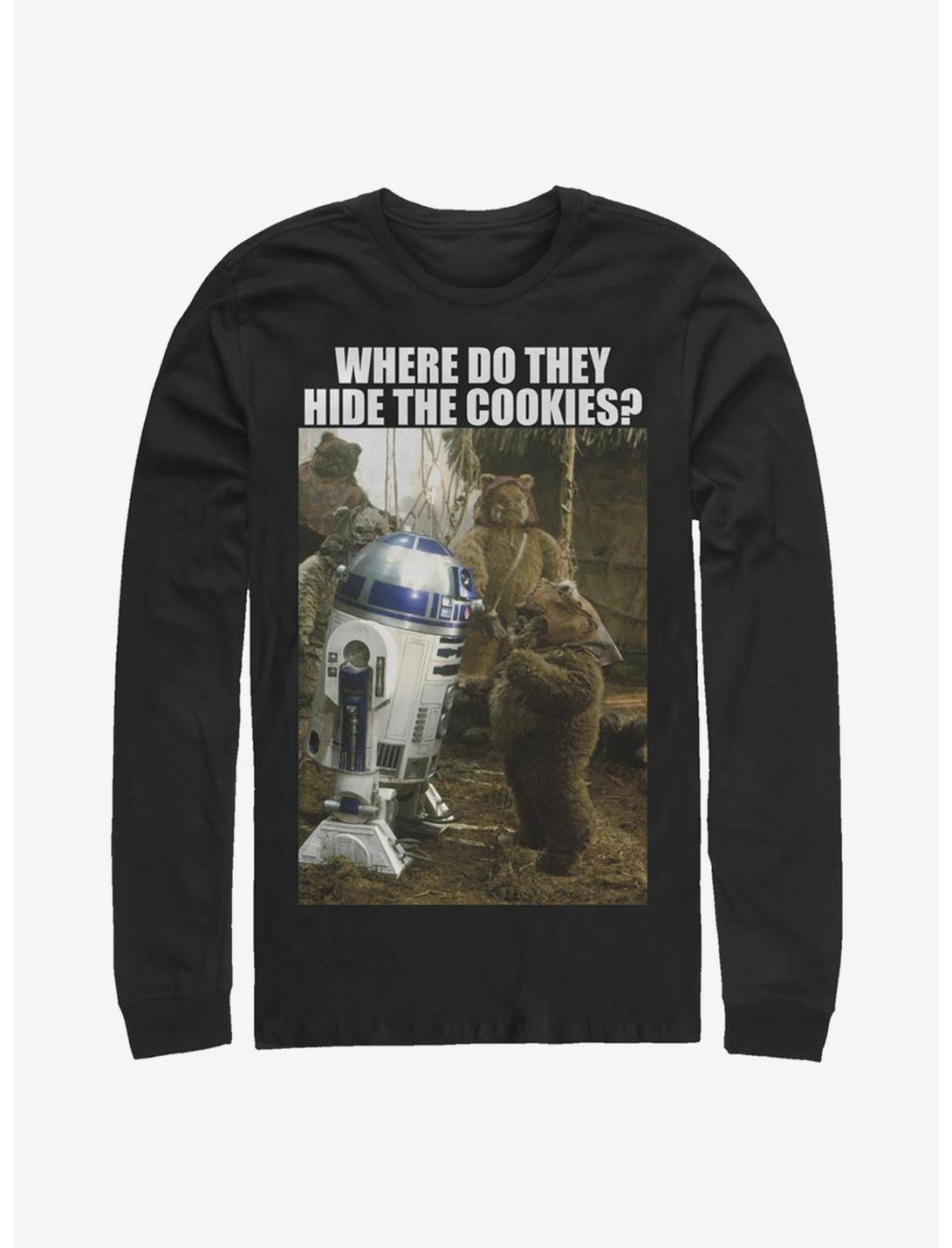 Star Wars Hidden Cookies Long-Sleeve T-Shirt, BLACK, hi-res