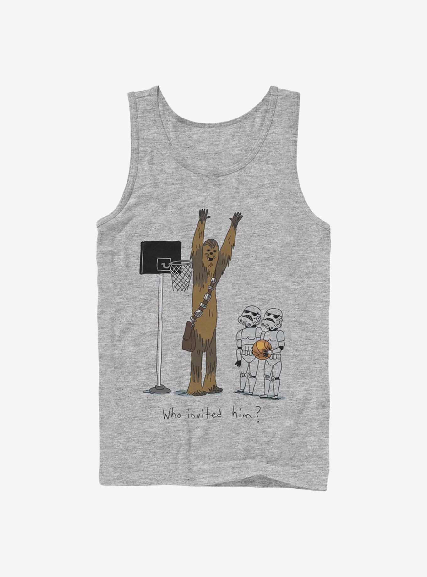 Star Wars Chewie Basketball Tank Top, ATH HTR, hi-res