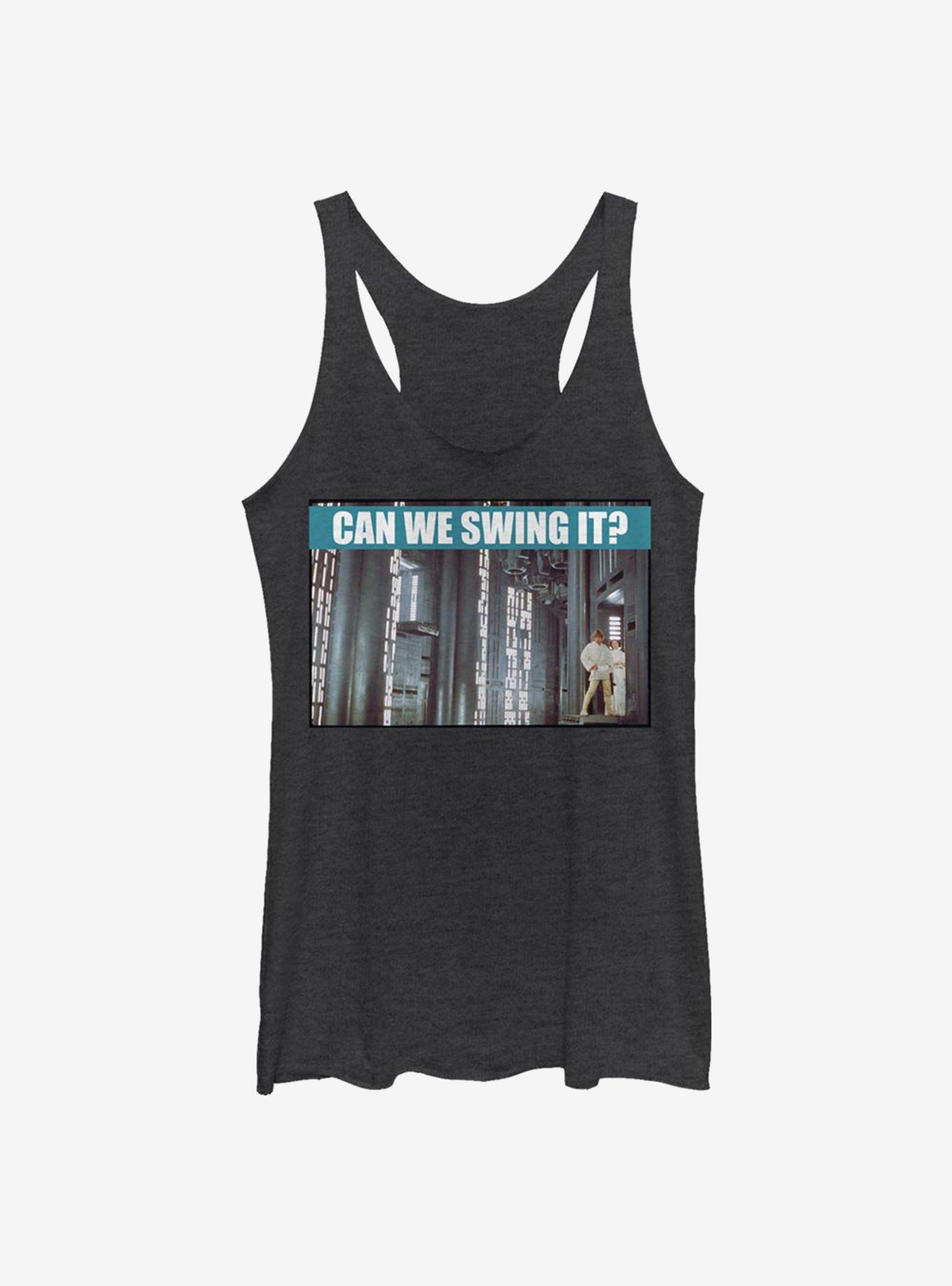 Star Wars Can We Swing It Girls Tank, BLK HTR, hi-res view 1