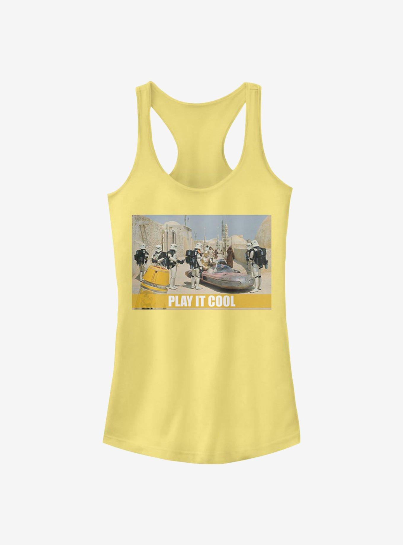 Star Wars Play It Cool Girls Tank, BANANA, hi-res