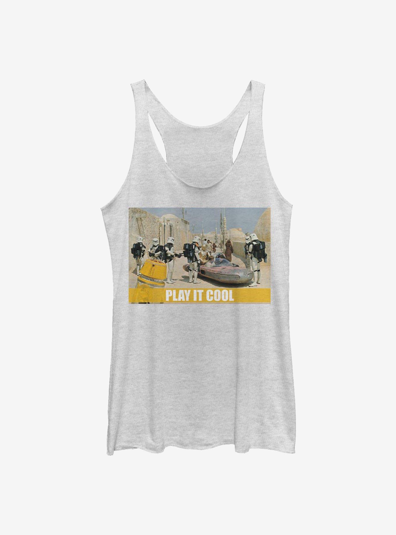 Star Wars Play It Cool Girls Tank, WHITE HTR, hi-res