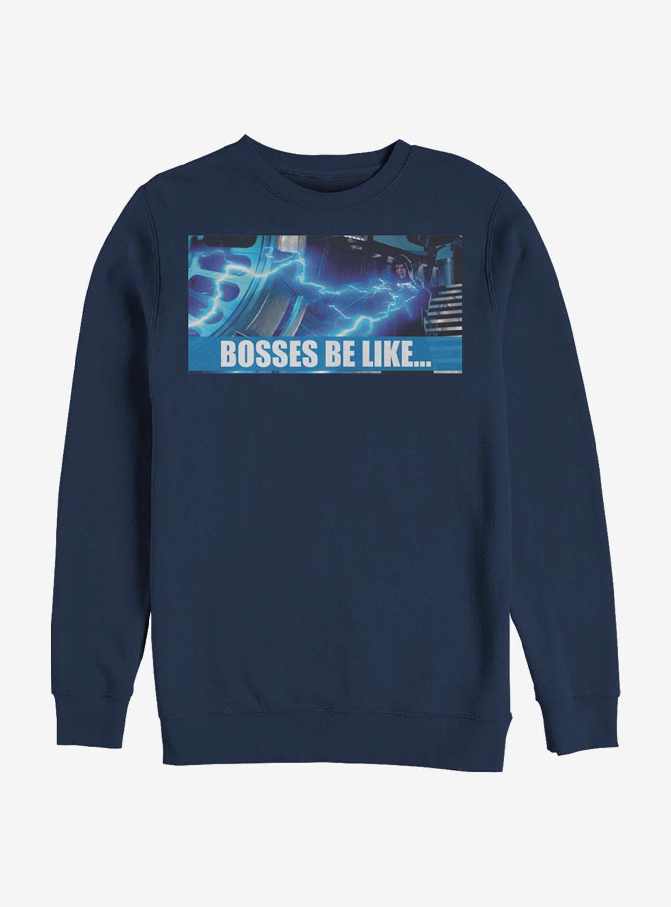 Star Wars Bosses Be Like Crew Sweatshirt, NAVY, hi-res