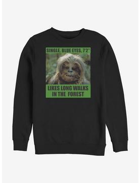 Star Wars Likes Long Walks Crew Sweatshirt, , hi-res