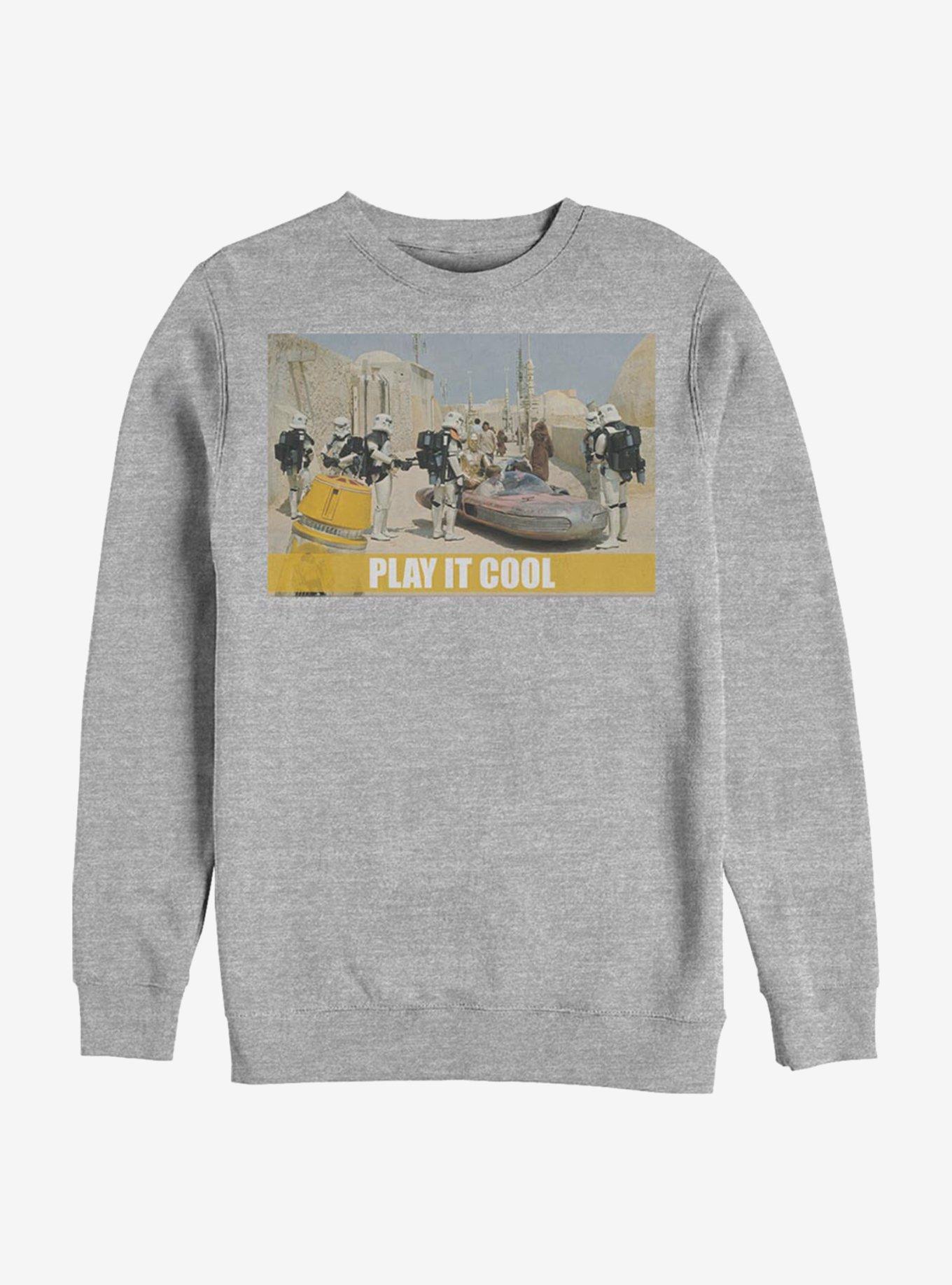 Star Wars Play It Cool Crew Sweatshirt, ATH HTR, hi-res