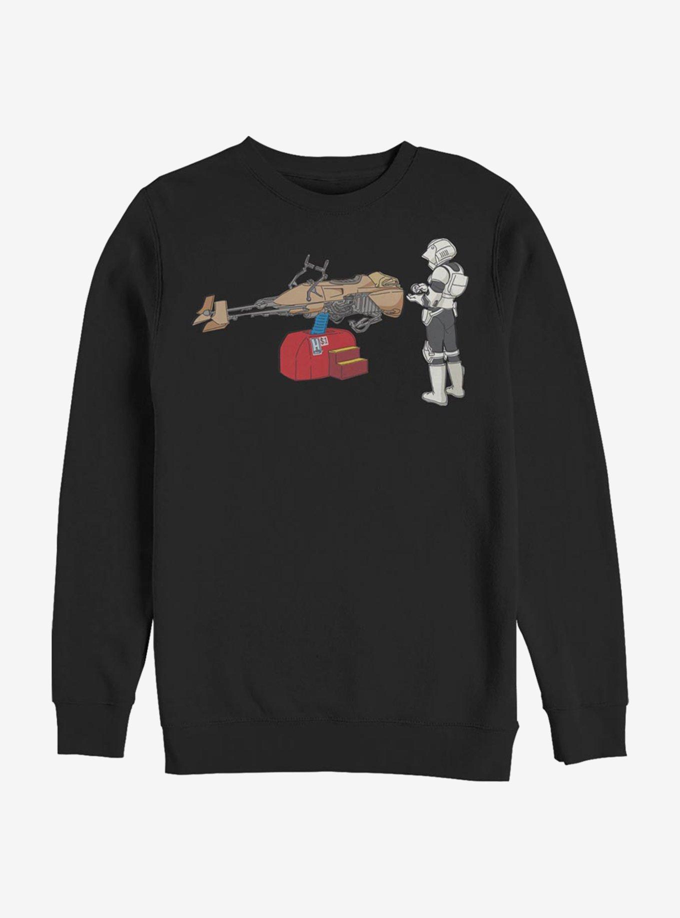 Star Wars Trooper Ride Crew Sweatshirt, BLACK, hi-res