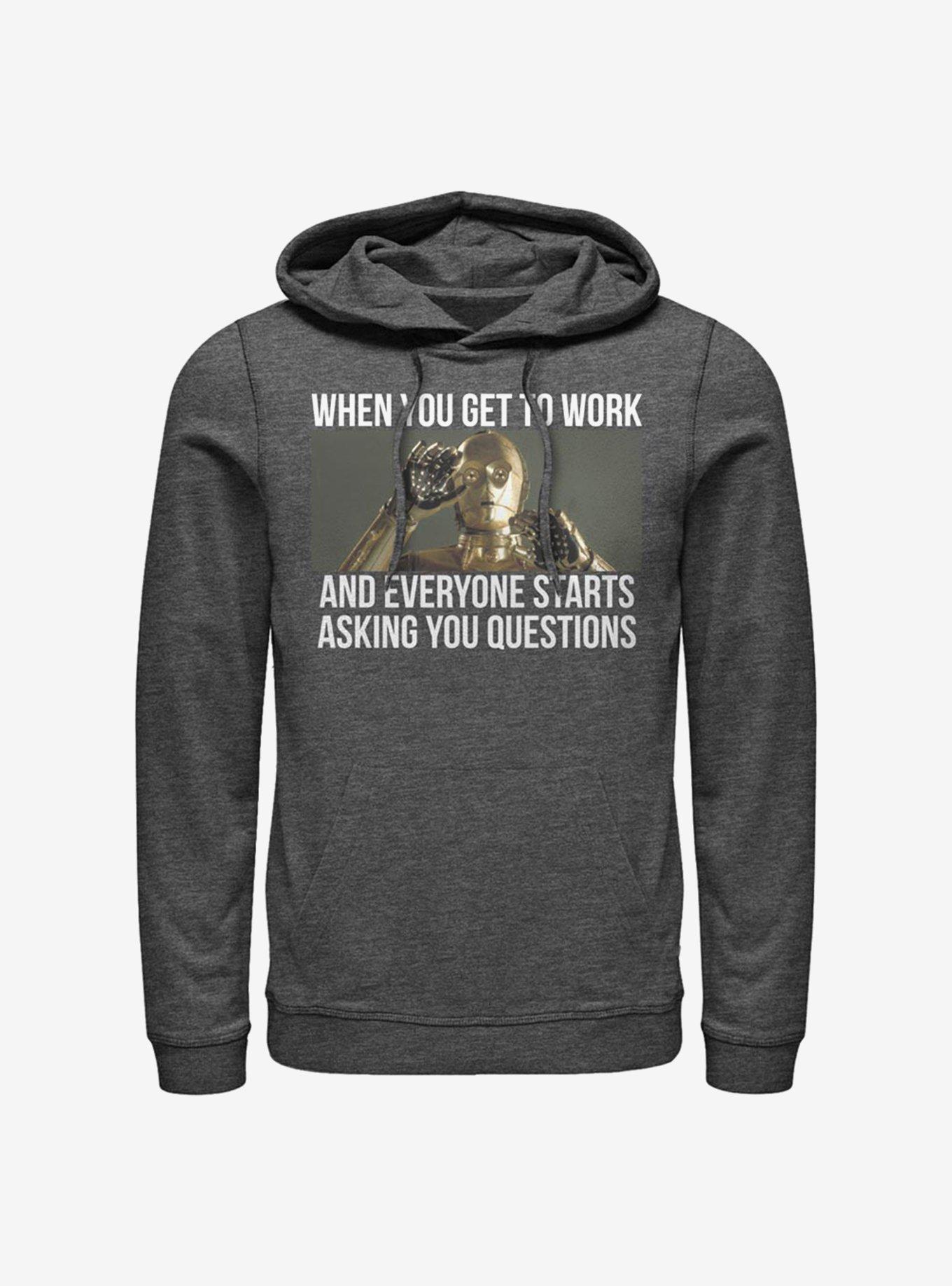 Star Wars Overwhelming Work Hoodie, CHAR HTR, hi-res
