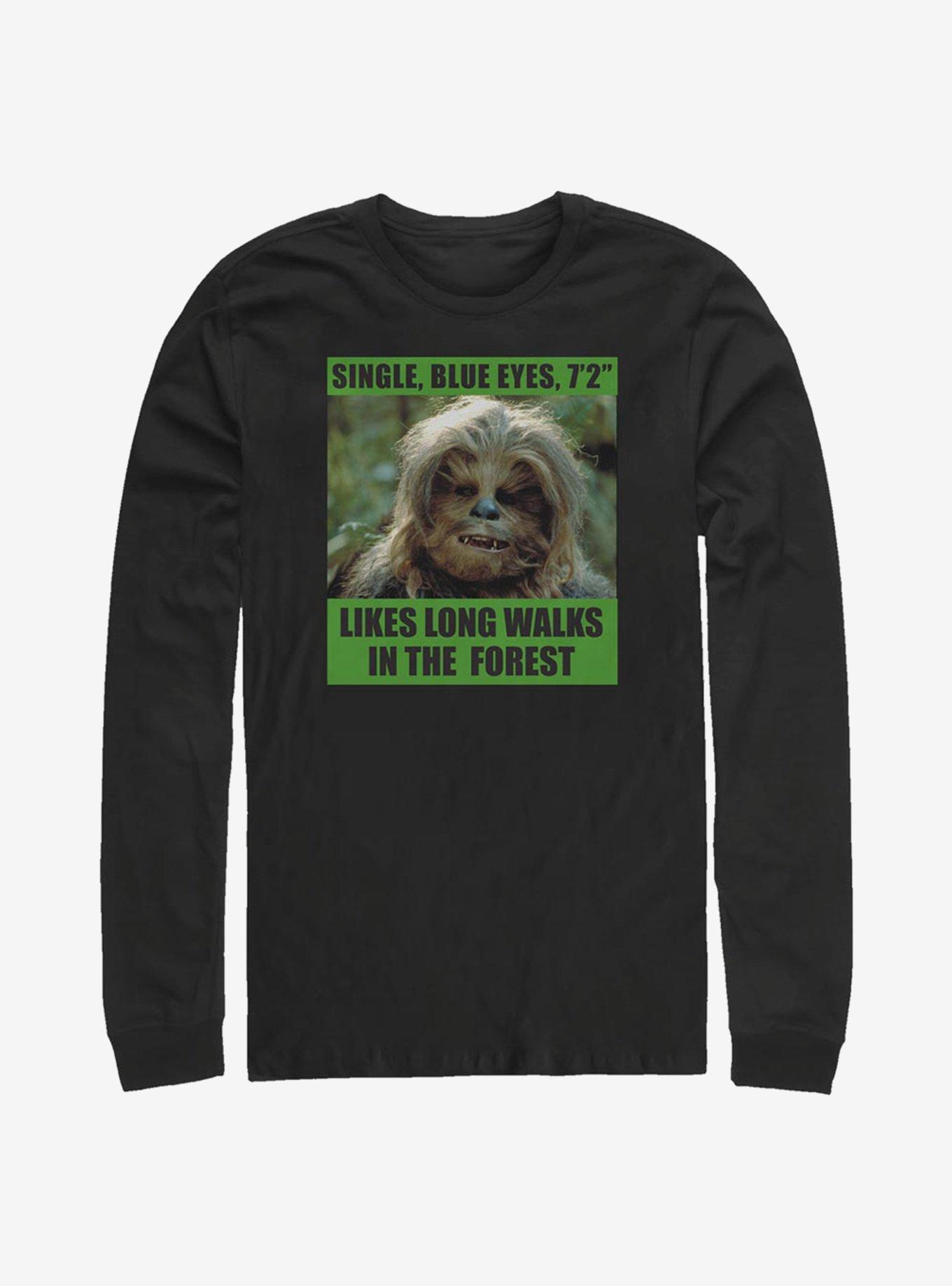 Star Wars Likes Long Walks Long-Sleeve T-Shirt