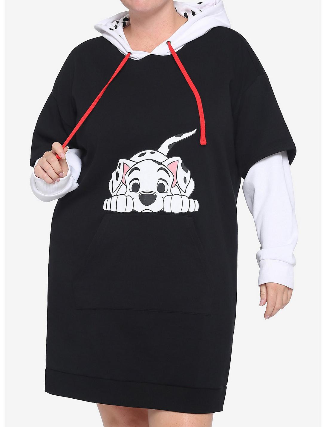 Disney 101 Dalmatians Twofer Hoodie Dress Plus Size, MULTI, hi-res