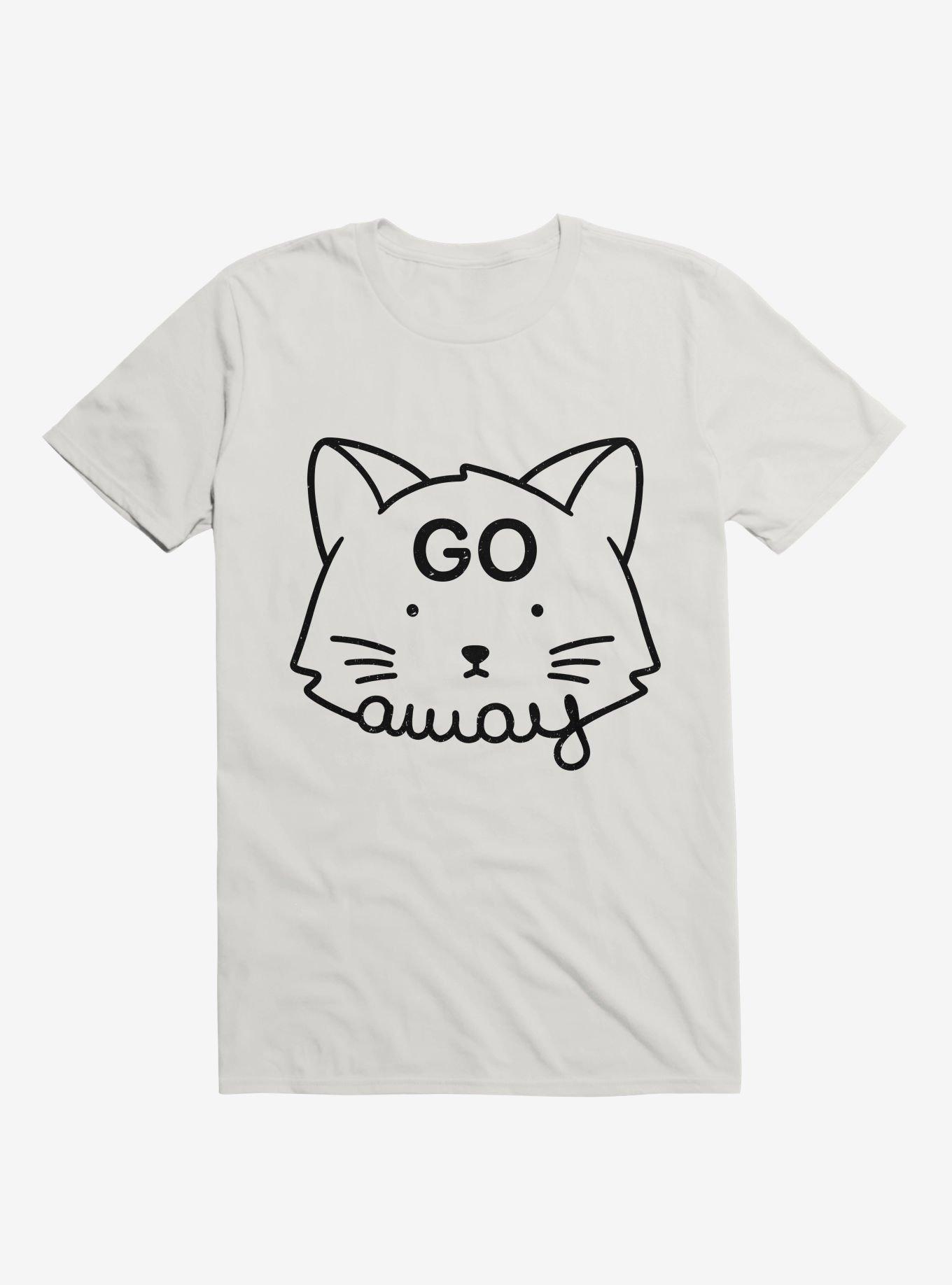 Go Away T-Shirt, WHITE, hi-res