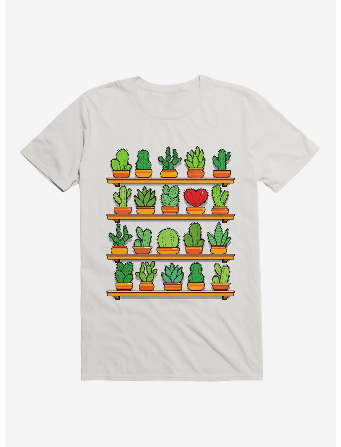 Love Yourself Cactus Heart T-Shirt, WHITE, hi-res