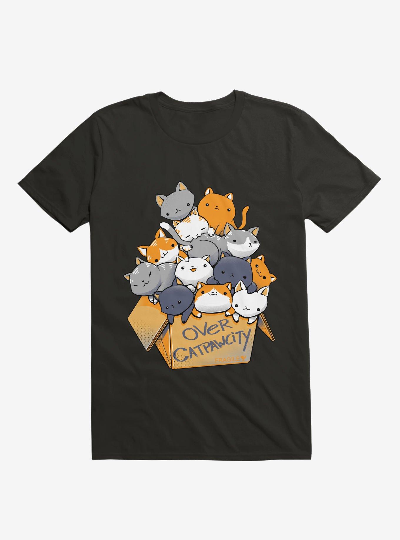 Over Catpawcity T-Shirt, BLACK, hi-res