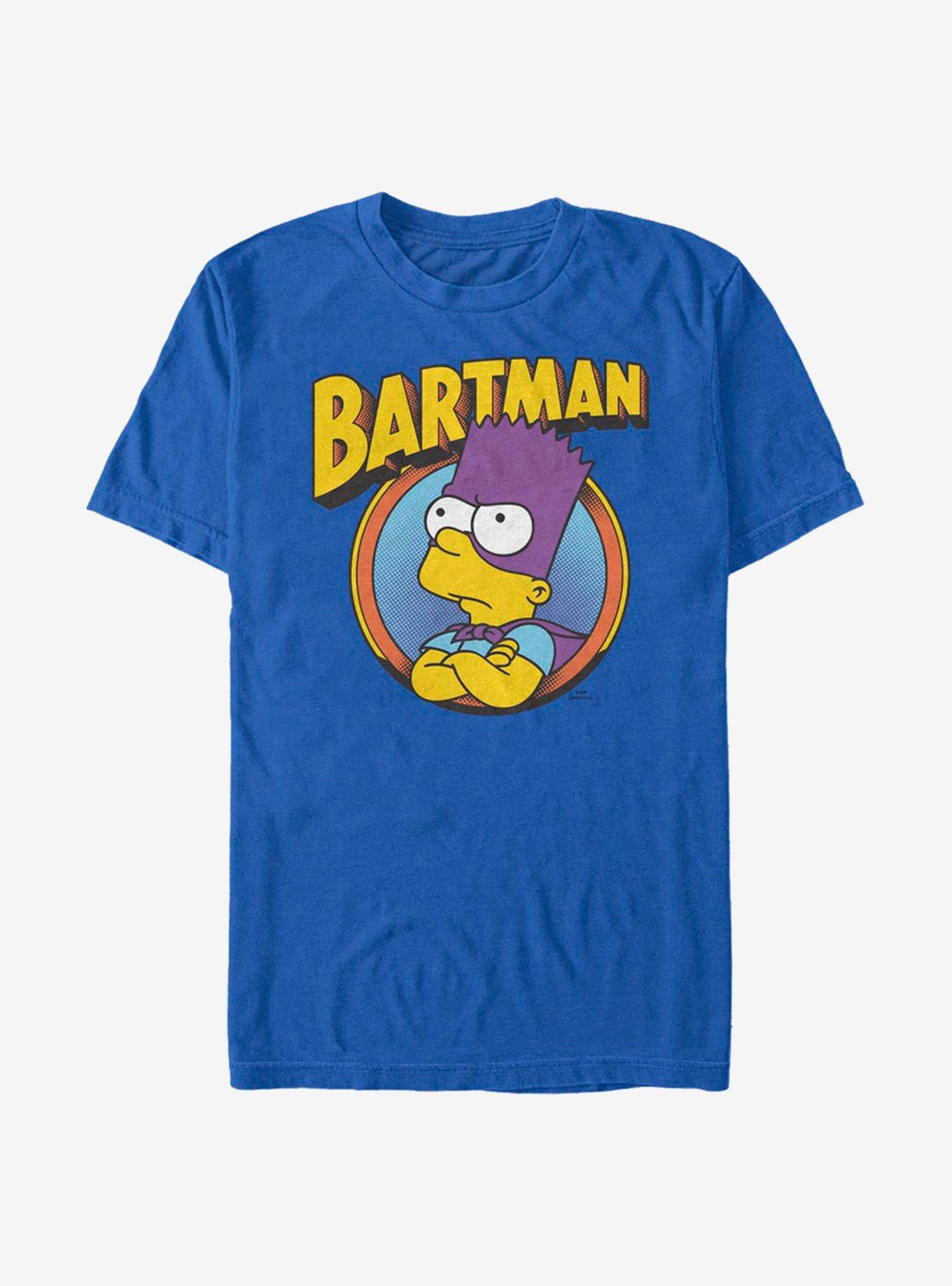 The Simpsons Bartman Circle T-Shirt - BLUE