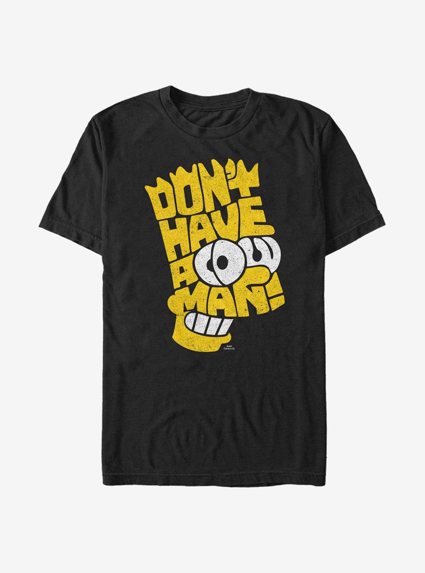 The Simpsons Bartography T-Shirt, BLACK, hi-res