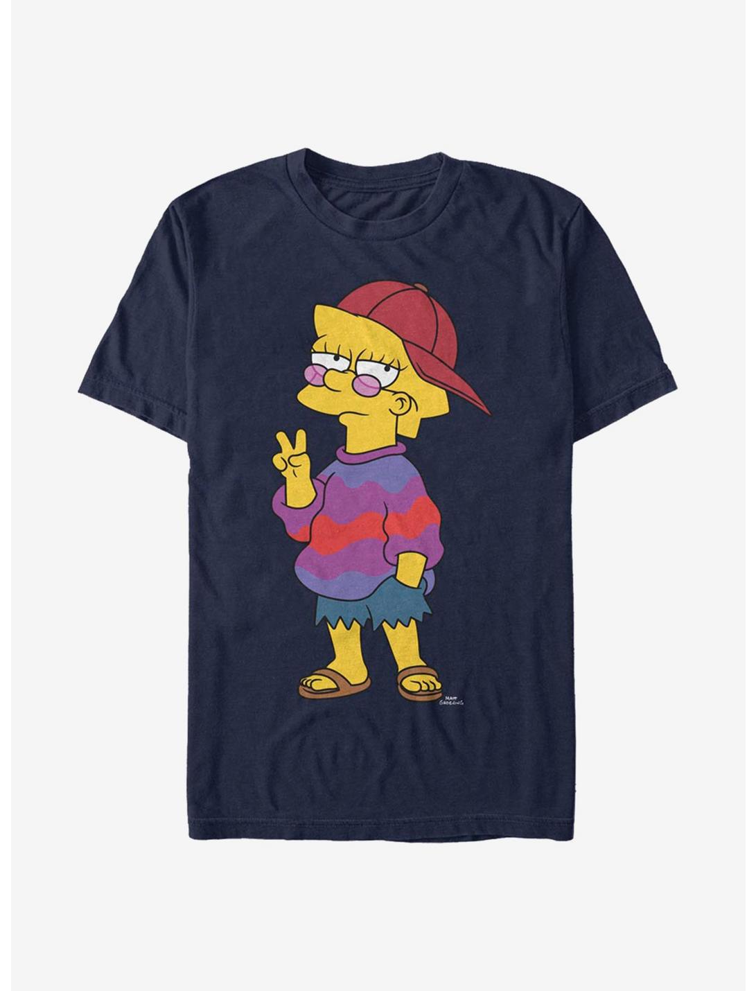 The Simpsons Cool Lisa T-Shirt, NAVY, hi-res