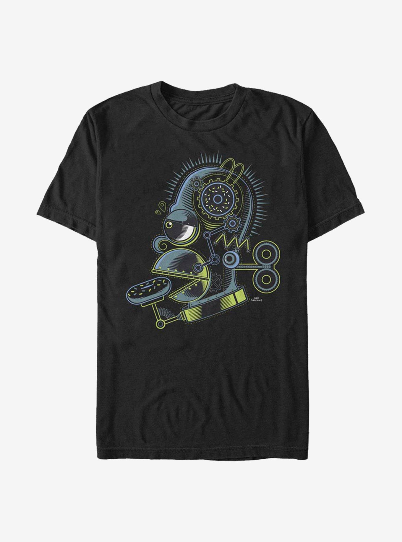 The Simpsons Cyber Homer T-Shirt, BLACK, hi-res