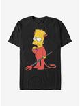 The Simpsons Devil Bart T-Shirt, BLACK, hi-res