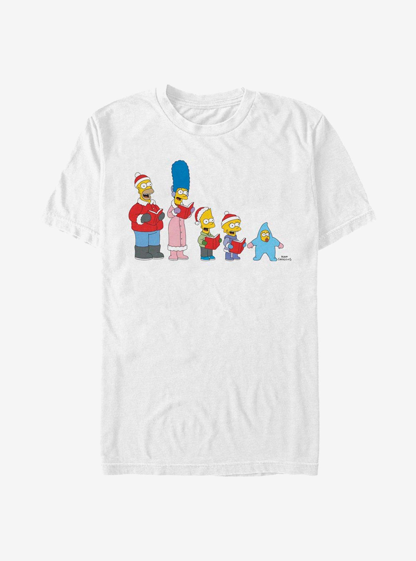 The Simpsons Family Carols T-Shirt, , hi-res
