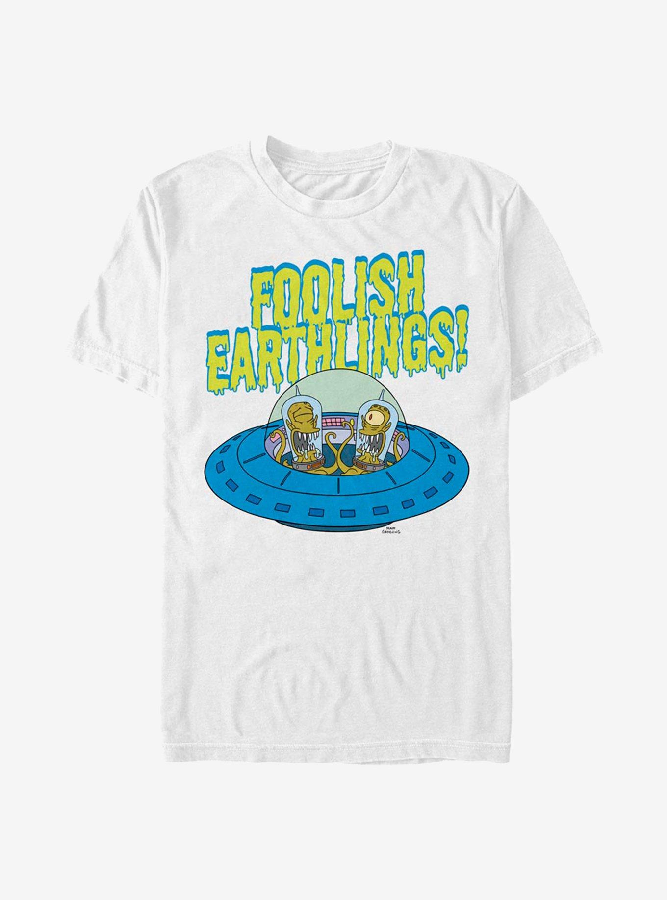 The Simpsons Foolish Earthlings T-Shirt