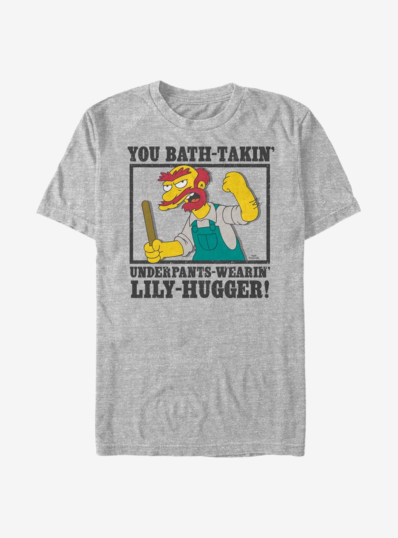 The Simpsons Groundskeeper Willie T-Shirt - GREY