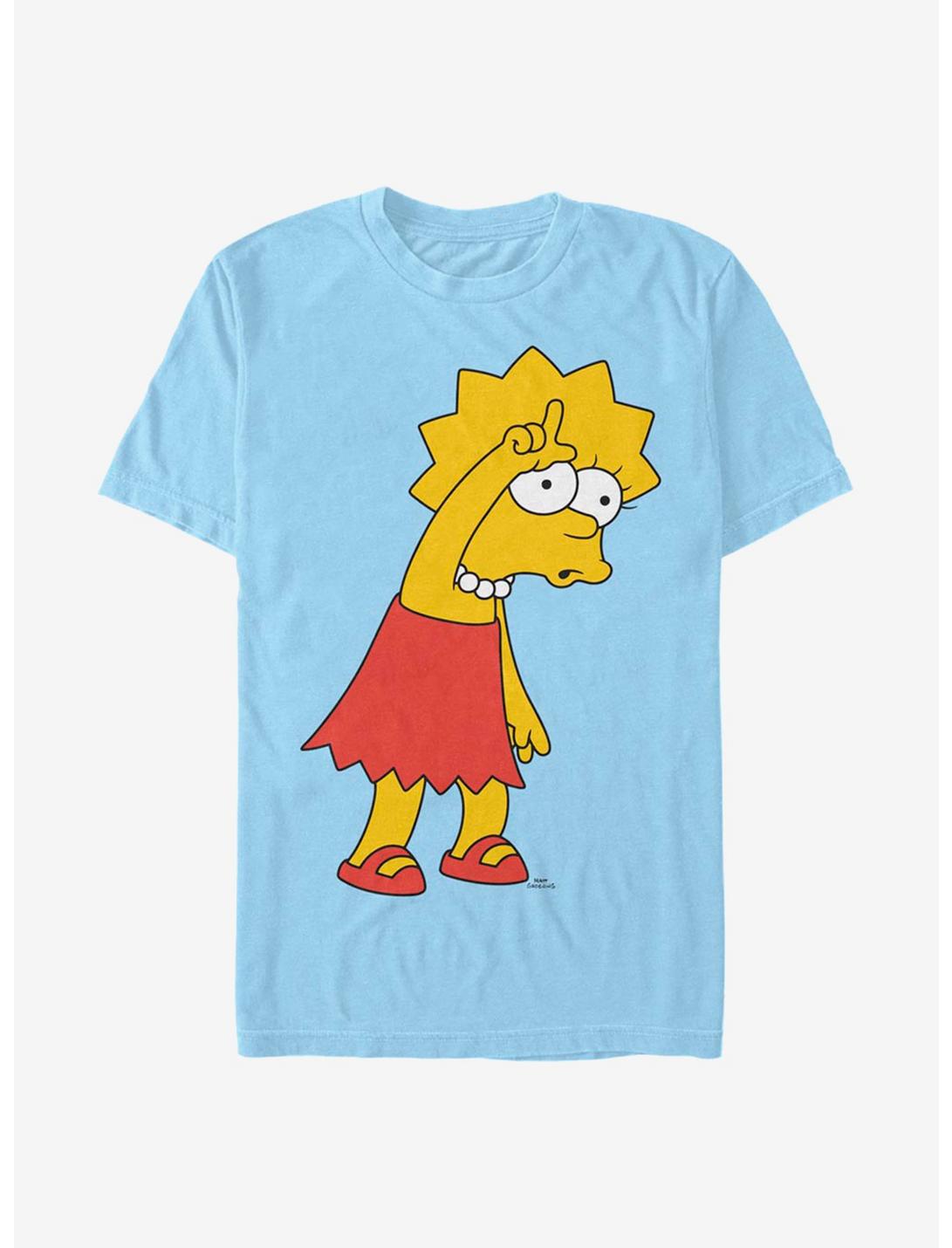 The Simpsons Loser Lisa T-Shirt, LT BLUE, hi-res