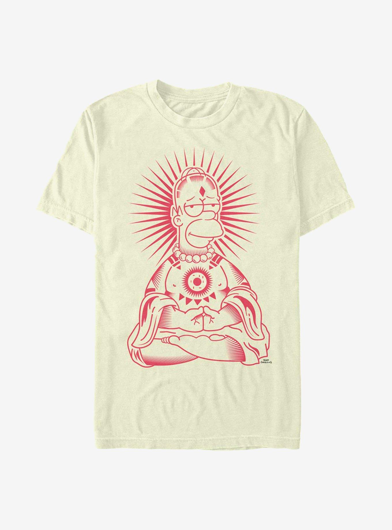 The Simpsons Zen Homer T-Shirt, NATURAL, hi-res