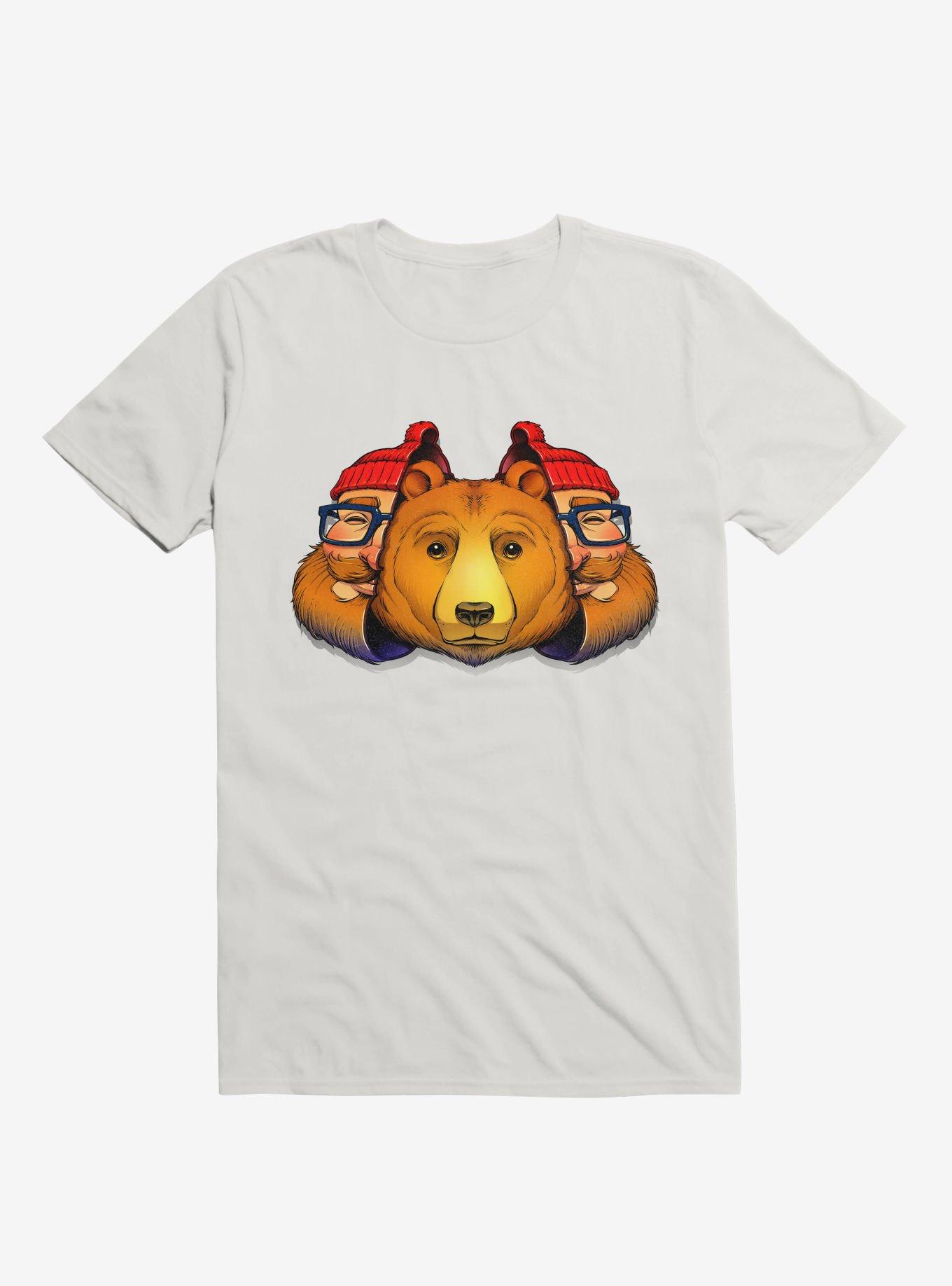 Bear Inside T-Shirt, WHITE, hi-res
