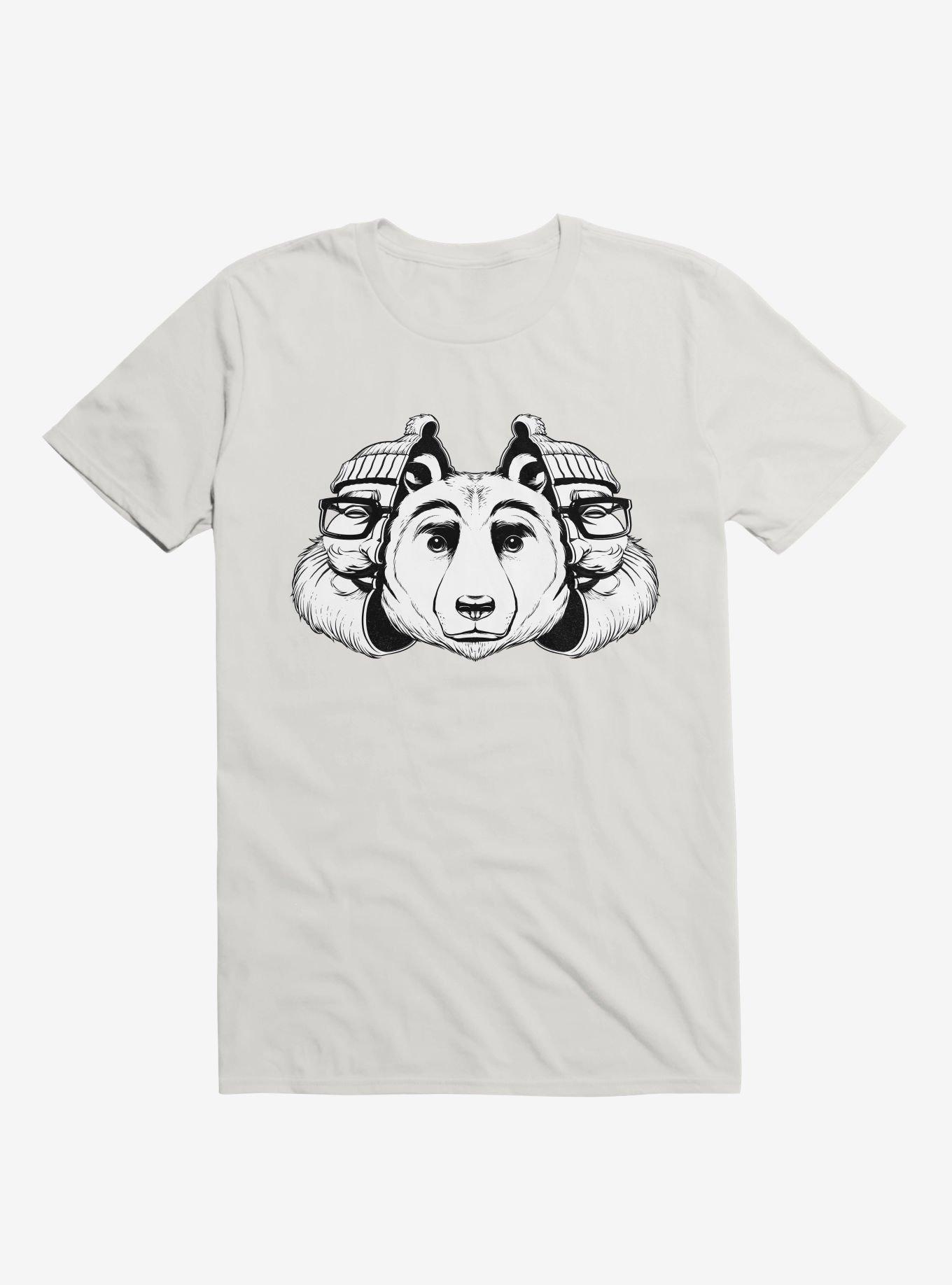 Bear Inside Black And White T-Shirt, WHITE, hi-res