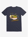 Kawaii Anime Cat Ramen Noodles T-Shirt, NAVY, hi-res
