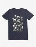 Cat Skull Party T-Shirt, NAVY, hi-res