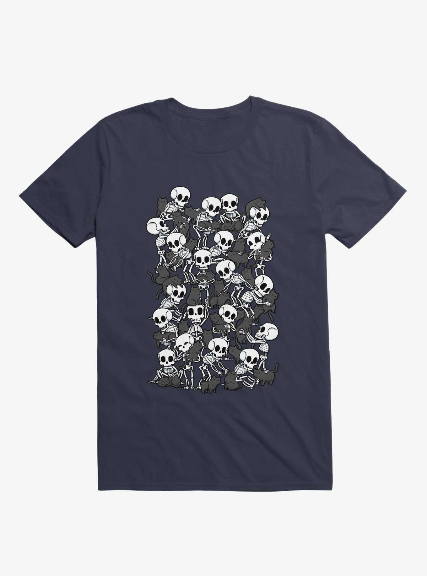Cat Skull Party T-Shirt, , hi-res