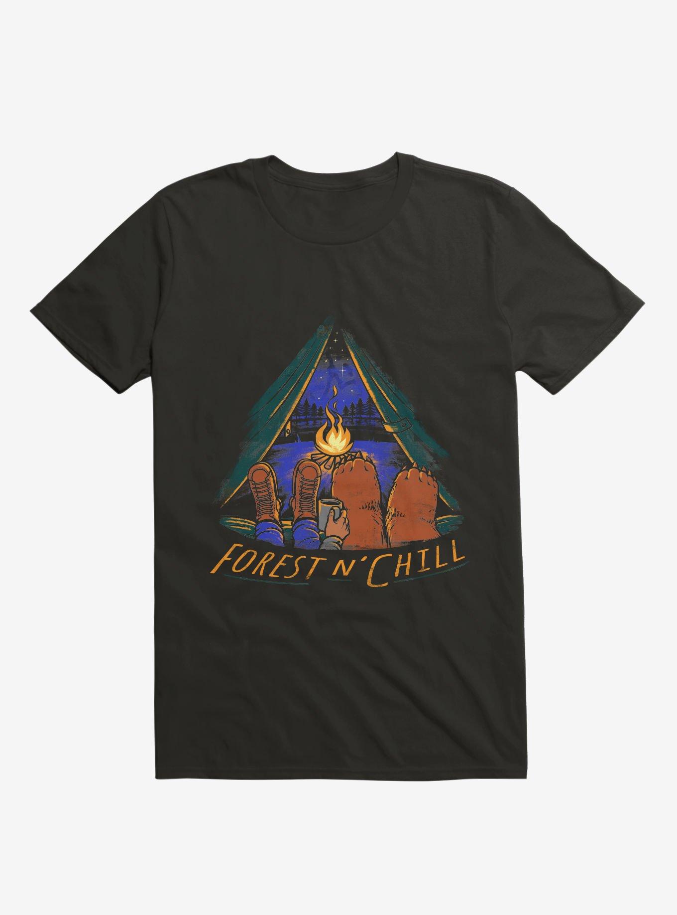 Forest and Chill T-Shirt, BLACK, hi-res