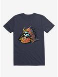 Samurai Skull T-Shirt, NAVY, hi-res