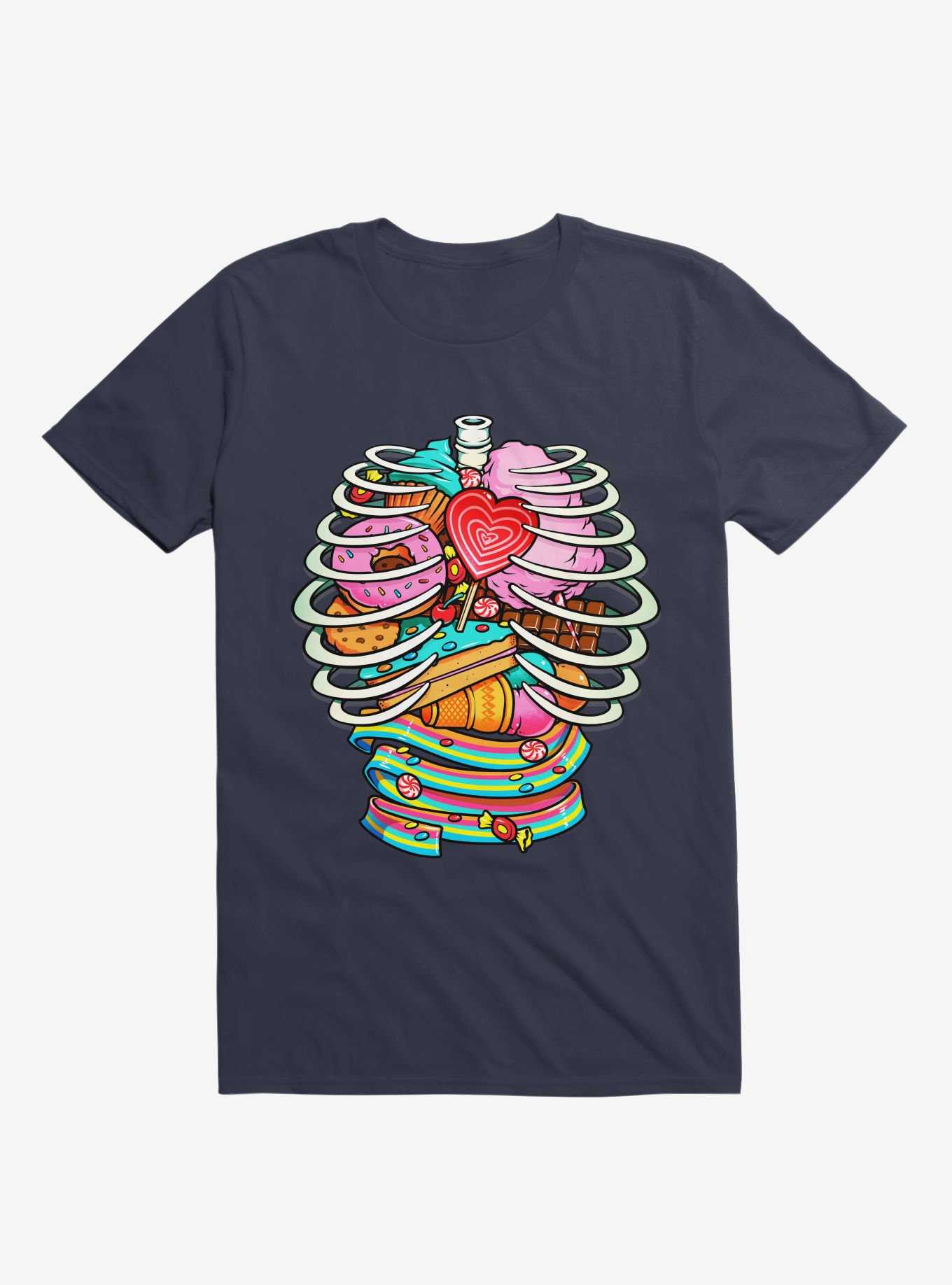 Unicorn Anatomy Sweet Inside T-Shirt, , hi-res