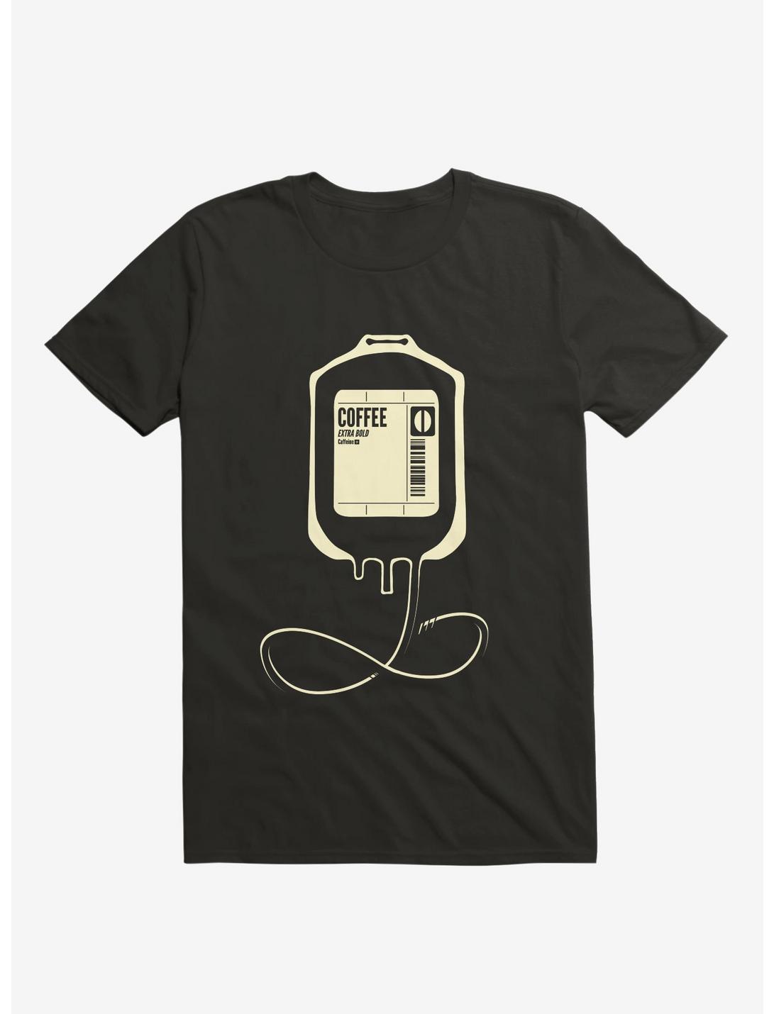 Coffee Transfusion T-Shirt, BLACK, hi-res